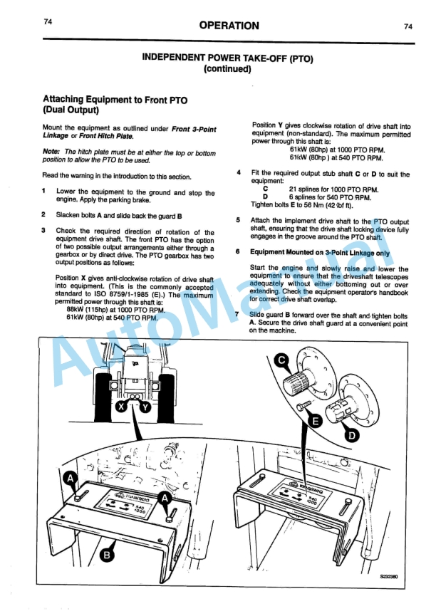 JCB 1115, 1135 Fastrac Operator Handbook 9801-1411-2