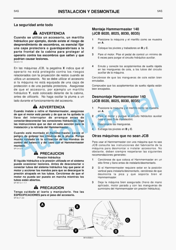 JCB 115, 140 Hammermaster Owners Manual 9814-0556 3 JCB 115, 140 Hammermaster Owners Manual 9814-0556-3