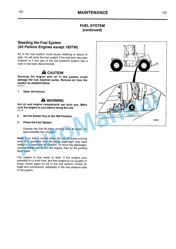 JCB 125, 135, 155, 185 Fastrac Operator Handbook 9801-1331-4