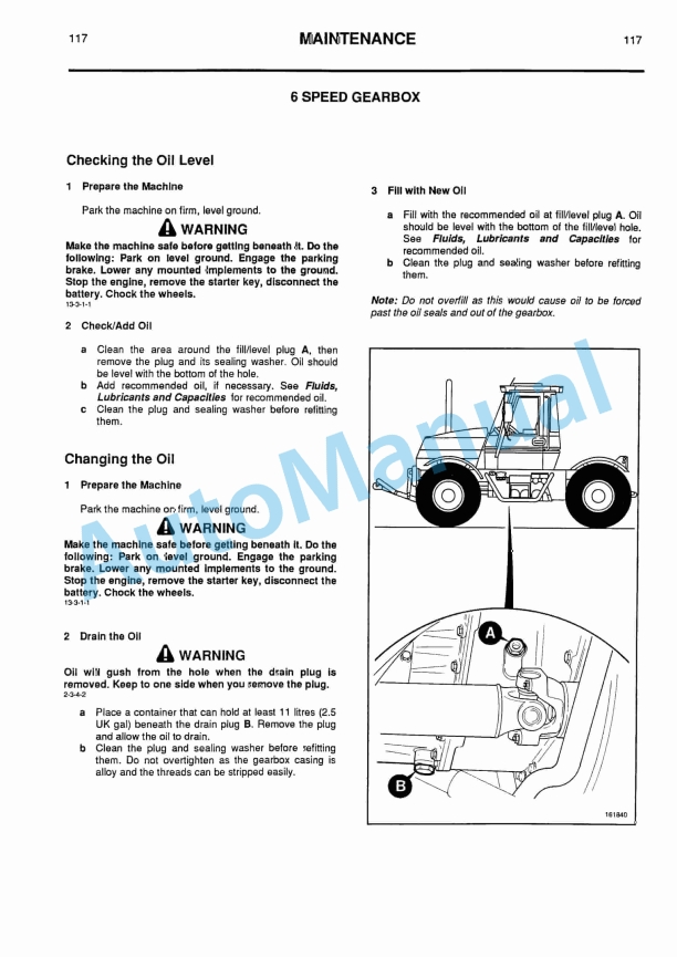 JCB 125, 145T Fastrac Operator Handbook 9801-1310-4