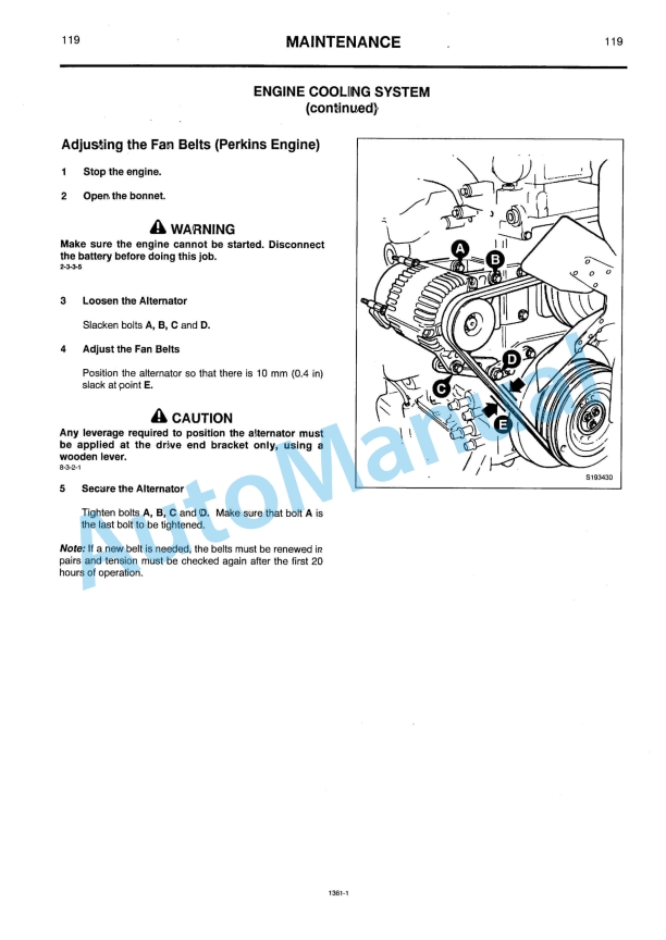JCB 135, 155, 185 Fastrac Operator Handbook 9801-1361-4
