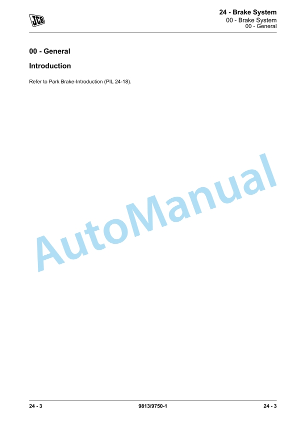 Alternative view of JCB 135 (T4F) to 215 (T4F) Skidsteer Loader Service Manual 9813-9750