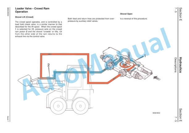 Alternative view of JCB 1CX, 208S Backhoe Loader Service Manual 9803-8550