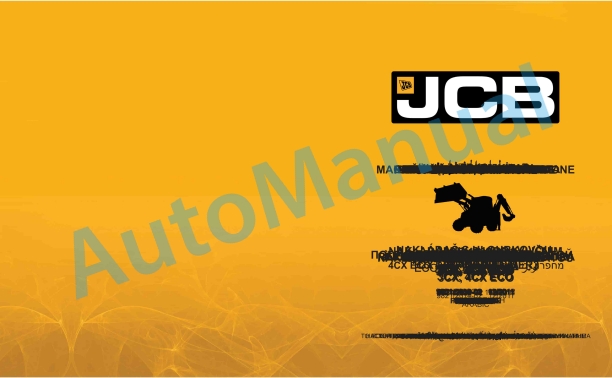 JCB 1CXWS, 1CXT Standard-Tier 3 Operator Manual 9821-7600