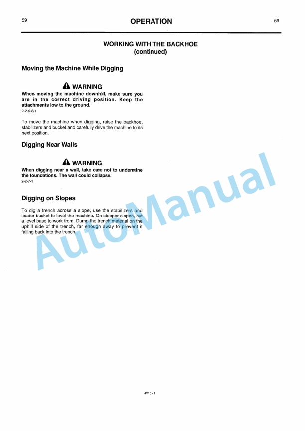 JCB 208S Minimaster Operator Manual 9801-4210 2 JCB 208S Minimaster Operator Manual 9801-4210-2