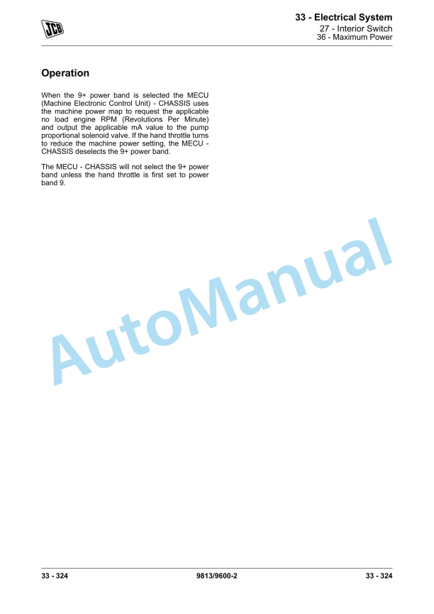 JCB 210X, 220X Excavator Service Manual 9813-9600 5 JCB 210X, 220X Excavator Service Manual 9813-9600 - Image 5
