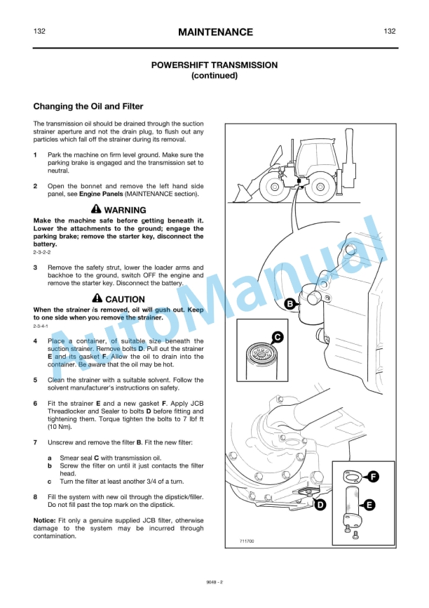 JCB 214, 215, 215E, 217 Backhoe Loader Operator Manual 3 JCB 214, 215, 215E, 217 Backhoe Loader Operator Manual - Image 3
