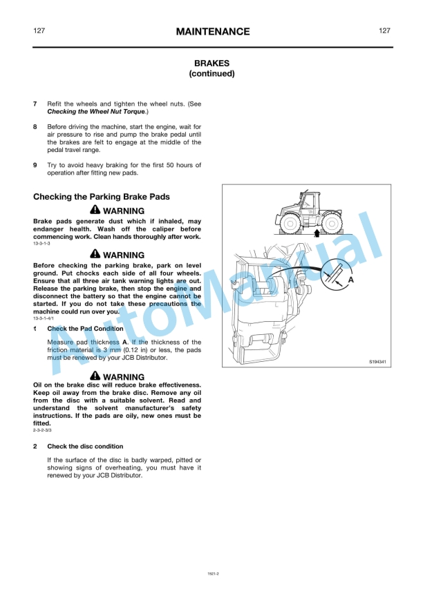 JCB 2140 Fastrac Operator Manual 4 JCB 2140 Fastrac Operator Manual - Image 4