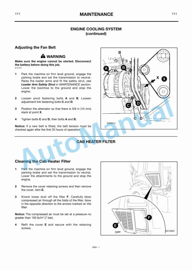 JCB 241e Backhoe Loader Operator Manual 3 JCB 241e Backhoe Loader Operator Manual - Image 3