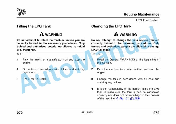 JCB 2.5, 3.0, 3.5 Teletruk Operator Manual 9811-5650 5 JCB 2.5, 3.0, 3.5 Teletruk Operator Manual 9811-5650 - Image 5