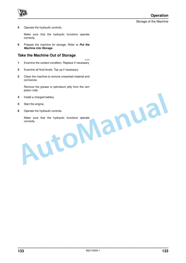 JCB 2CX Backhoe Loader With Airmaster Information Operator Manual 9821-0050 2 JCB 2CX Backhoe Loader With Airmaster Information Operator Manual 9821-0050 - Image 2