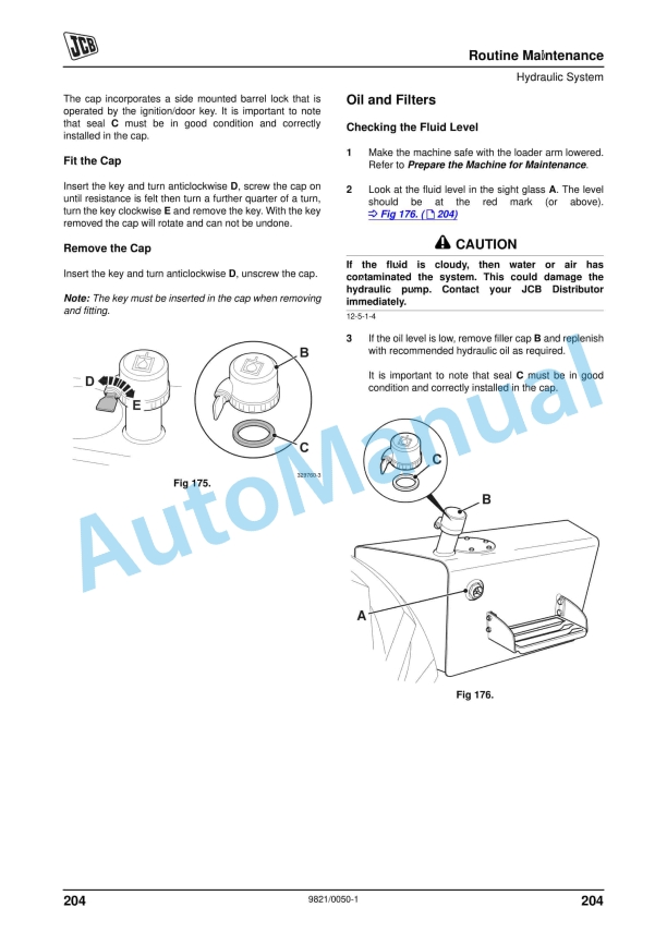 JCB 2CX Backhoe Loader With Airmaster Information Operator Manual 9821-0050 4 JCB 2CX Backhoe Loader With Airmaster Information Operator Manual 9821-0050 - Image 4