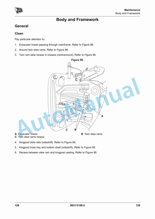 JCB 2DX, 2DXL Backhoe Loader Operator Manual 9831-3100 4 JCB 2DX, 2DXL Backhoe Loader Operator Manual 9831-3100 - Image 4