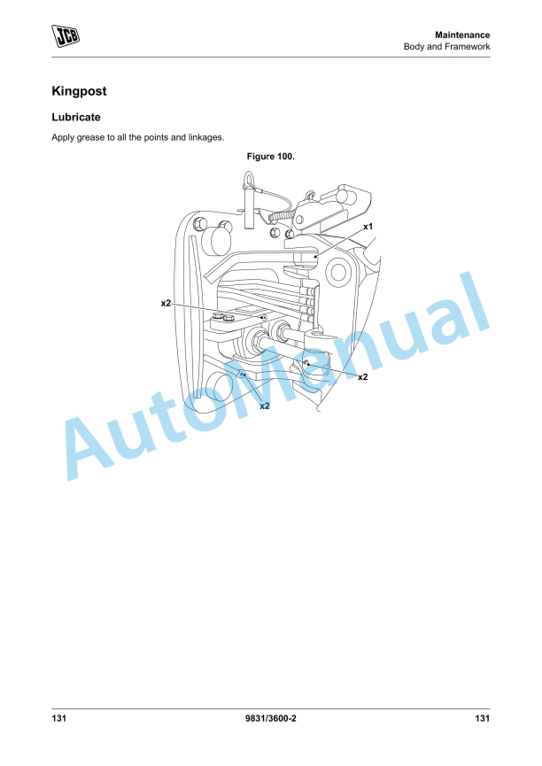 JCB 2DX Backhoe Loader Operator Manual 9831-3600 4 JCB 2DX Backhoe Loader Operator Manual 9831-3600 - Image 4