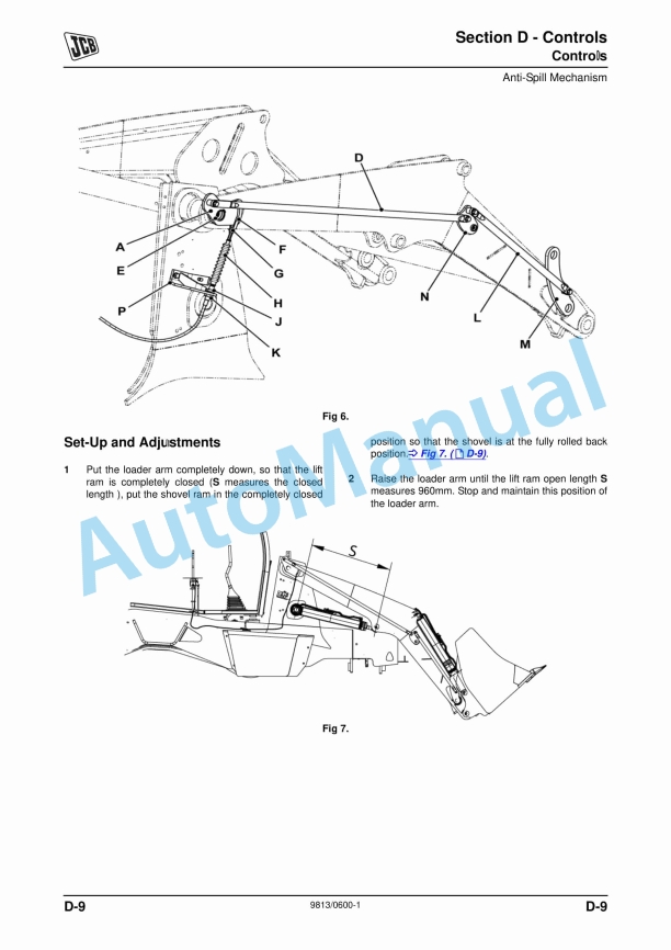 Alternative view of JCB 2DX Backhoe Loader Service Manual 9813-0600