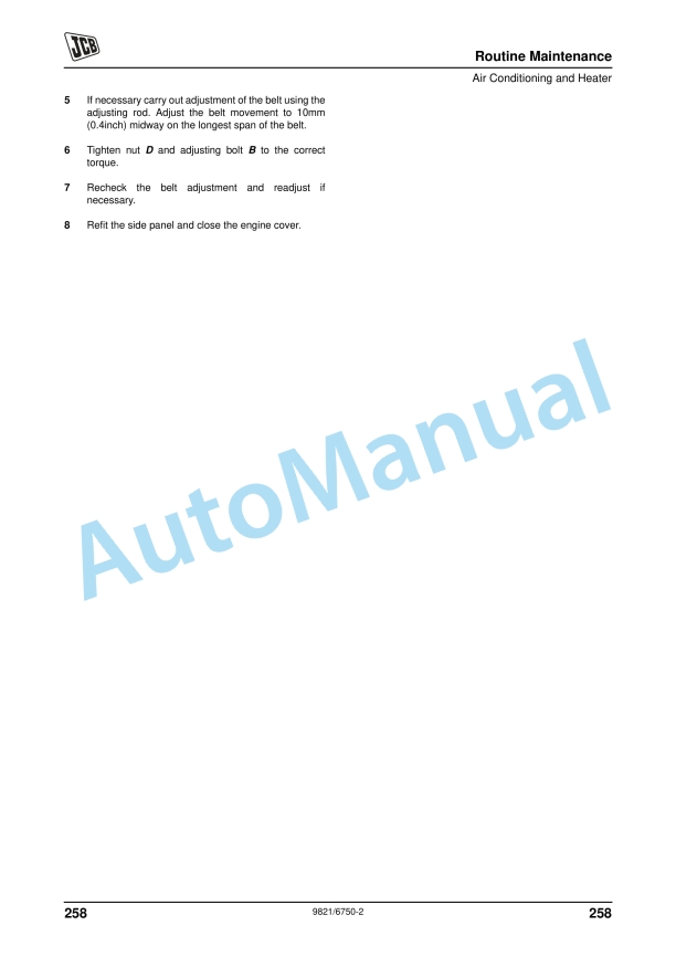 JCB 3000 Series ( Tier 4 Final) Fastrac Operator Manual 9821-6750 4 JCB 3000 Series ( Tier 4 Final) Fastrac Operator Manual 9821-6750 - Image 4