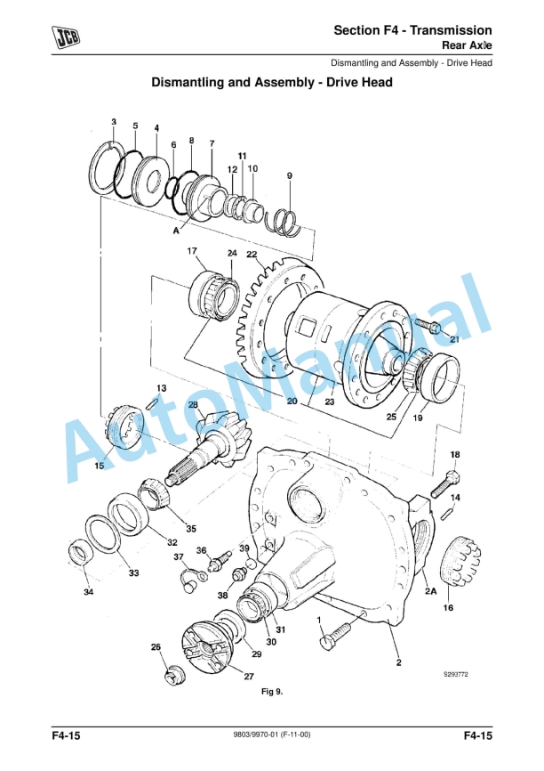 JCB 3000 XTRA Series Fastrac Service Manual 9803-9970 4 JCB 3000 XTRA Series Fastrac Service Manual 9803-9970 - Image 4