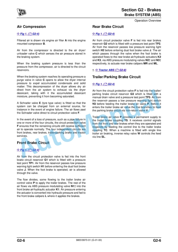 JCB 3000 XTRA Series Fastrac Service Manual 9803-9970 5 JCB 3000 XTRA Series Fastrac Service Manual 9803-9970 - Image 5