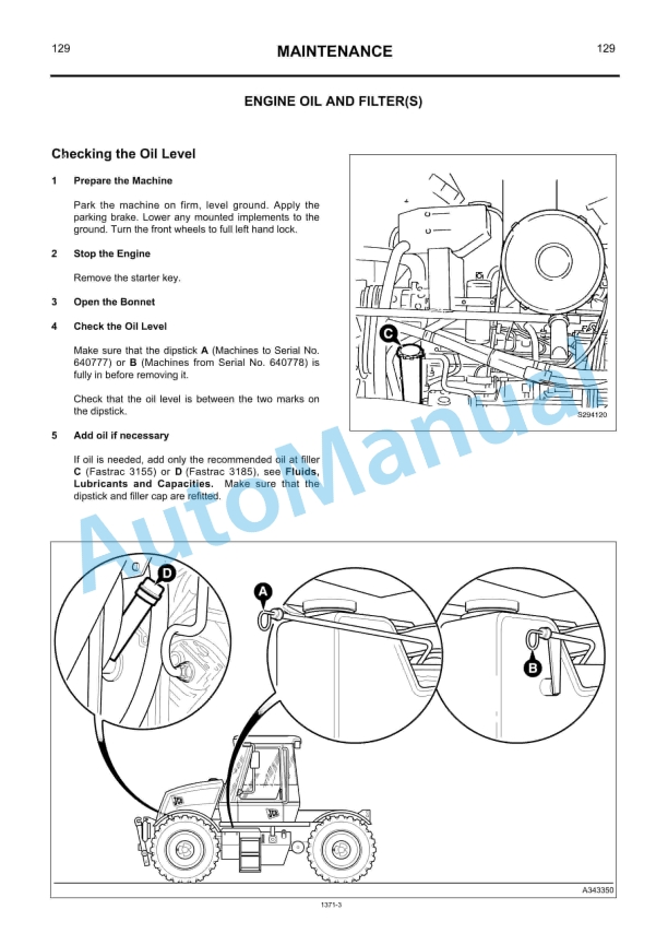 JCB 3155, 3185 Fastrac Operator Manual 640000 4 JCB 3155, 3185 Fastrac Operator Manual 640000 - Image 4