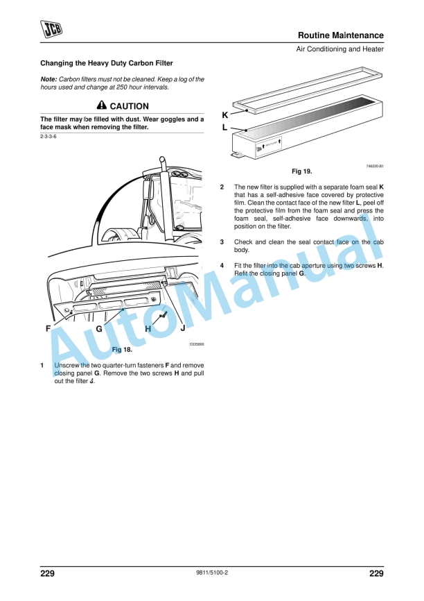 JCB 3200 XTRA, 3230 XTRA Fastrac Operator Manual 9811-5100 4 JCB 3200 XTRA, 3230 XTRA Fastrac Operator Manual 9811-5100 - Image 4