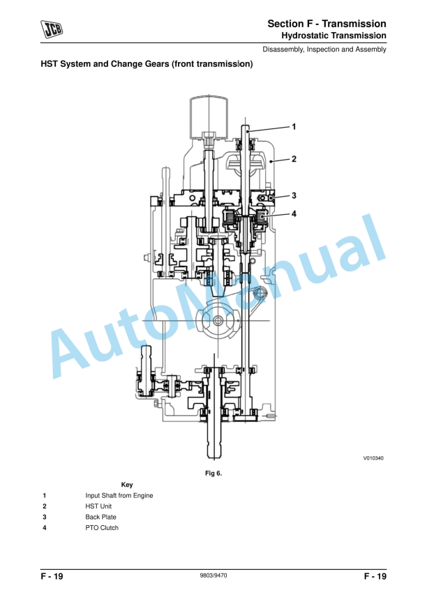 JCB 323 HST, 327 HST Service Manual 9803-9470 3 JCB 323 HST, 327 HST Service Manual 9803-9470 - Image 3