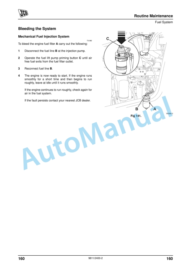 JCB 3C Backhoe Loader Operator Manual 9811-2400 4 JCB 3C Backhoe Loader Operator Manual 9811-2400 - Image 4