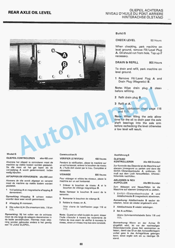 JCB 3C MK III, 3D MK III Operator Manual 9801-3600S-2