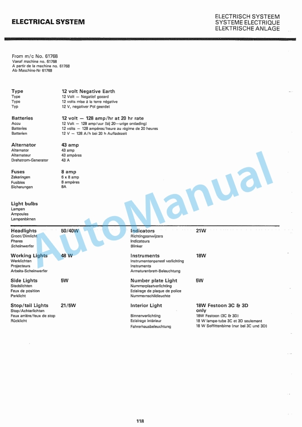 JCB 3C MK III, 3D MK III Operator Manual 9801-3600S-4