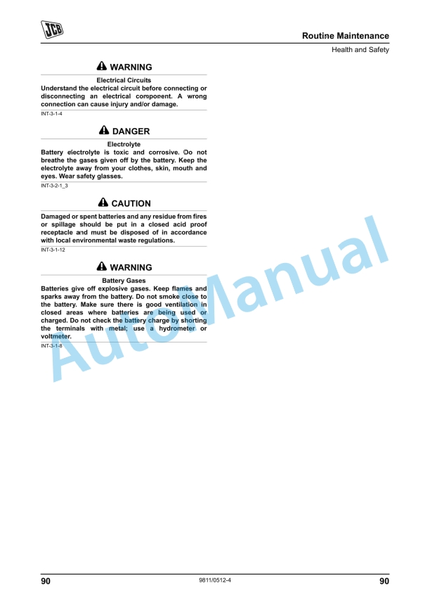 JCB 3C Operator Manual 9811-0512 2 JCB 3C Operator Manual 9811-0512 - Image 2