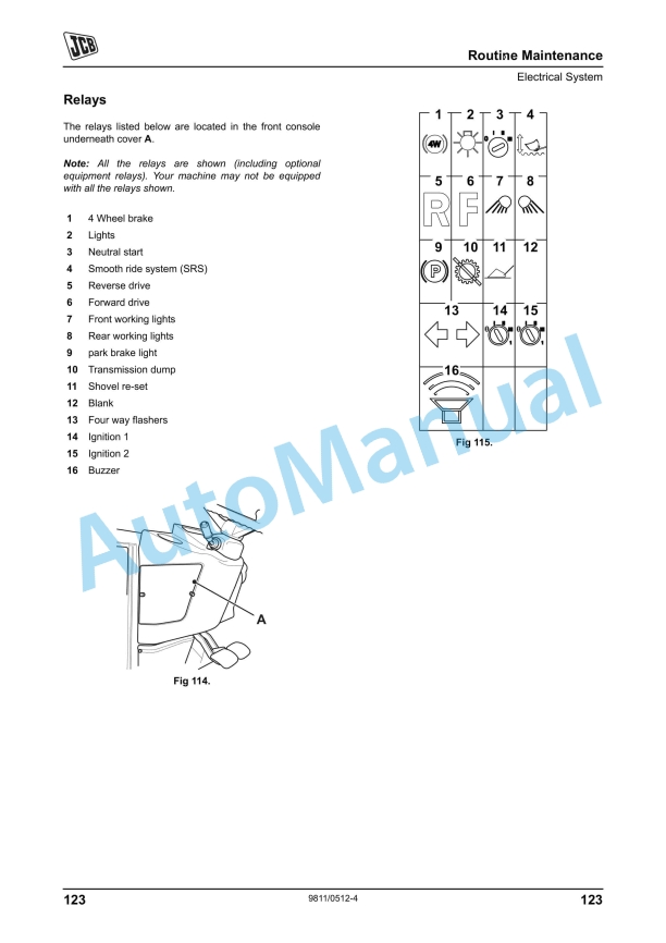 JCB 3C Operator Manual 9811-0512 3 JCB 3C Operator Manual 9811-0512 - Image 3