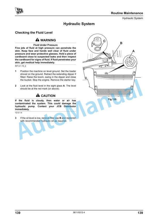 JCB 3C Operator Manual 9811-0512 4 JCB 3C Operator Manual 9811-0512 - Image 4