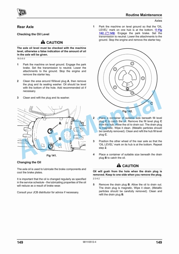 JCB 3C Operator Manual 9811-0512 5 JCB 3C Operator Manual 9811-0512 - Image 5