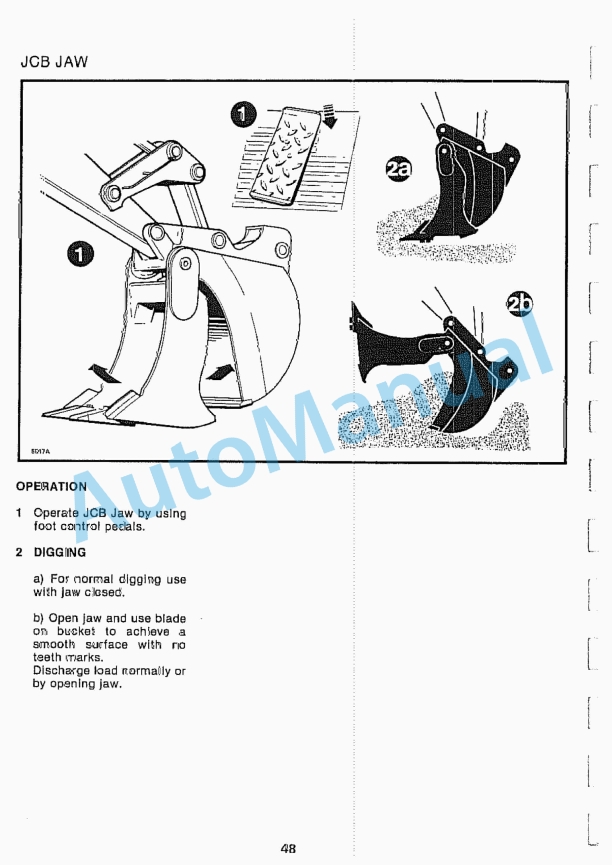 JCB 3C1400B, 3C1550B, 3CX Sitemaster, 3D1700B, 4CN Operator Handbook 4 JCB 3C1400B, 3C1550B, 3CX Sitemaster, 3D1700B, 4CN Operator Handbook-4