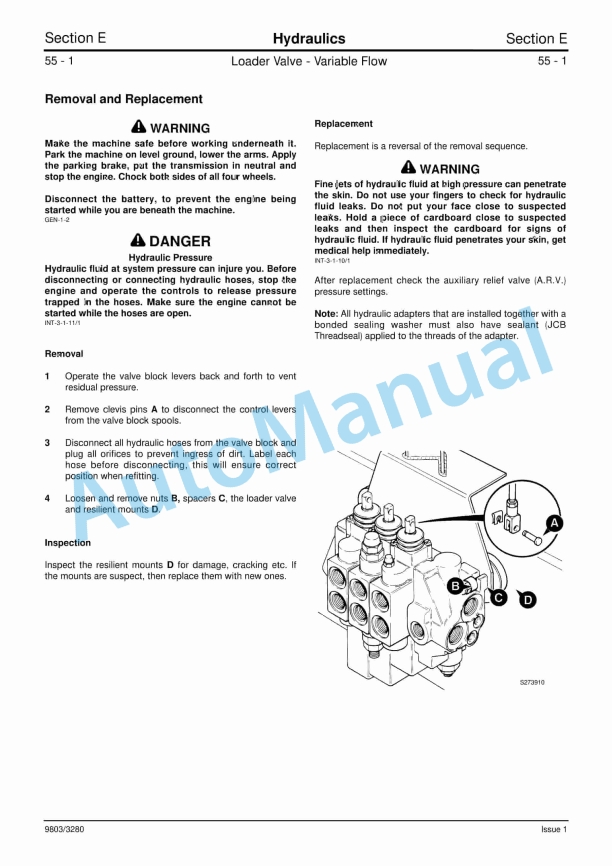 JCB 3CX, 4CX, 214e, 214, 215, 217, Variants Service Manual 9803-3280 2 JCB 3CX, 4CX, 214e, 214, 215, 217, Variants Service Manual 9803-3280 - Image 2