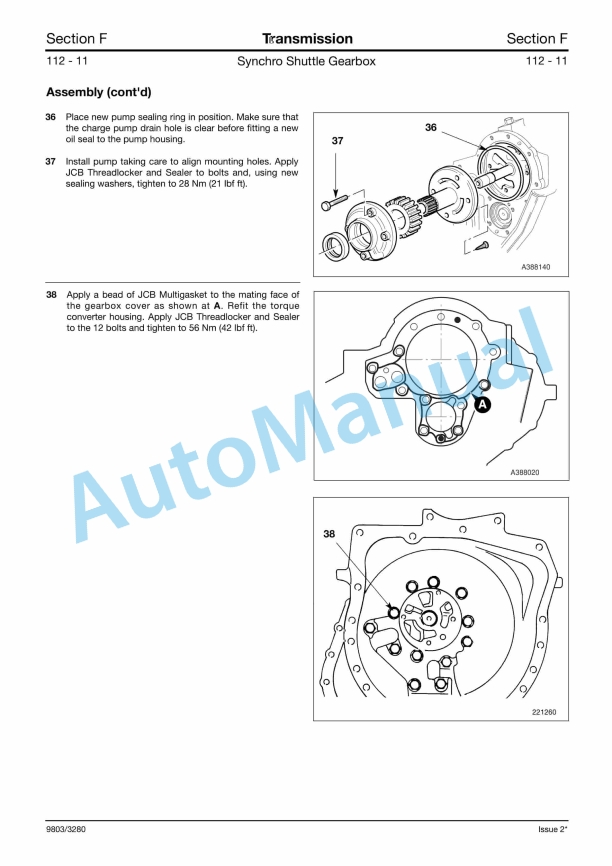JCB 3CX, 4CX, 214e, 214, 215, 217, Variants Service Manual 9803-3280 4 JCB 3CX, 4CX, 214e, 214, 215, 217, Variants Service Manual 9803-3280 - Image 4