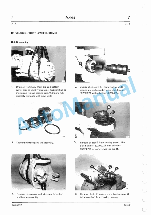 JCB 3CX, 4CX 290000 to 400000 Backhoe Loader Service Manual 9803-3250 4 JCB 3CX, 4CX 290000 to 400000 Backhoe Loader Service Manual 9803-3250-4