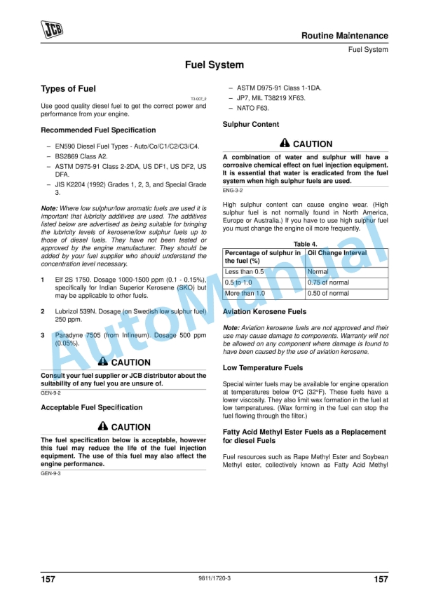 JCB 3CX, 4CX Backhoe Loader Operator Manual 9811-1720 3 JCB 3CX, 4CX Backhoe Loader Operator Manual 9811-1720 - Image 3