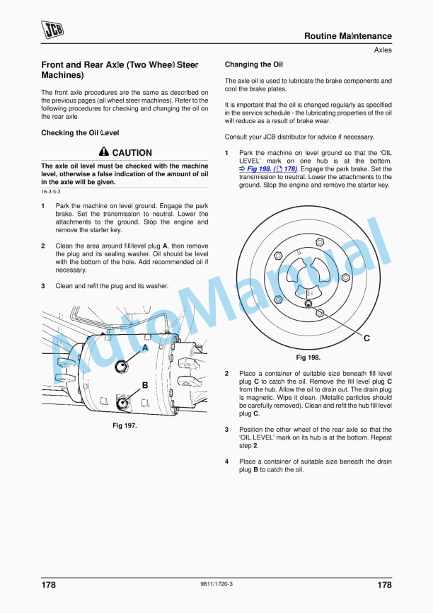 JCB 3CX, 4CX Backhoe Loader Operator Manual 9811-1720 4 JCB 3CX, 4CX Backhoe Loader Operator Manual 9811-1720 - Image 4