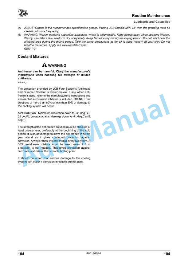 JCB 3CX, 4CX Precision Control Operator Manual 2 JCB 3CX, 4CX Precision Control Operator Manual - Image 2