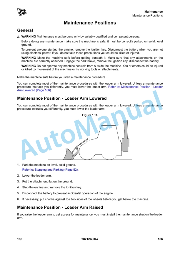 JCB 3CX Backhoe Loader Operator Manual 9821-9250 3 JCB 3CX Backhoe Loader Operator Manual 9821-9250 - Image 3