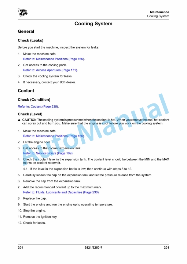 JCB 3CX Backhoe Loader Operator Manual 9821-9250 5 JCB 3CX Backhoe Loader Operator Manual 9821-9250 - Image 5