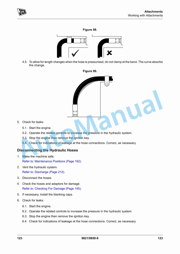 JCB 3CX Backhoe Loader Operator Manual 9821-9850 2 JCB 3CX Backhoe Loader Operator Manual 9821-9850 - Image 2