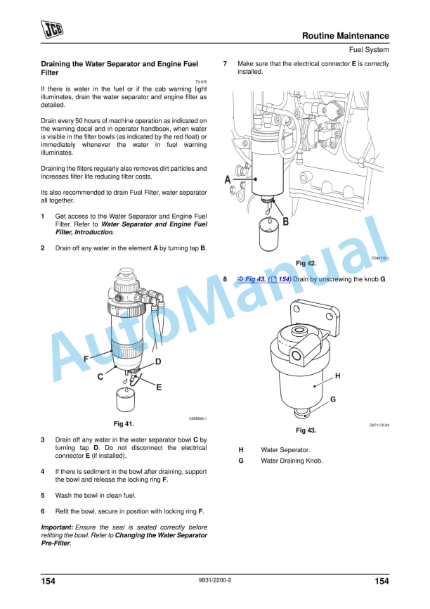 JCB 3DX, 3DX XTRA, 3DX Super, 4DX With JCB ECOMAX Engine Operator Manual 9831-2200-2 5 JCB 3DX, 3DX XTRA, 3DX Super, 4DX With JCB ECOMAX Engine Operator Manual 9831-2200-2 - Image 5