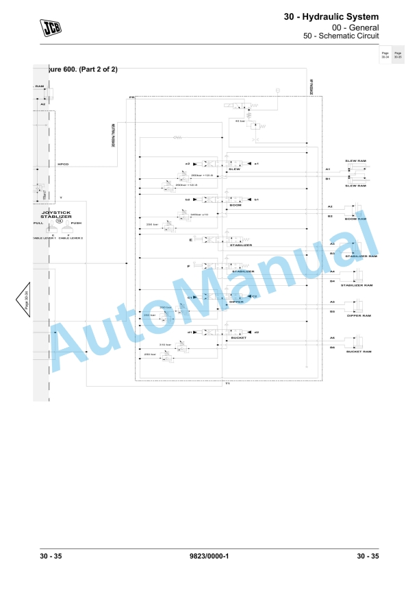 JCB 3DX Super, 3DX Xtra, 4DX Backhoe Loader Service Manual 9823-0000 3 JCB 3DX Super, 3DX Xtra, 4DX Backhoe Loader Service Manual 9823-0000 - Image 3