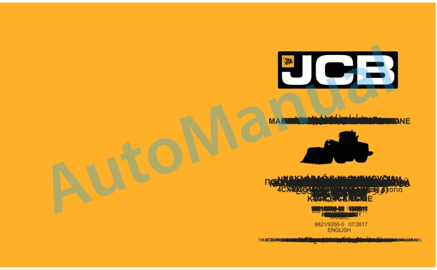 JCB 406 (2504M Tier 3), 407, 409 (2504TCR Tier 4) KOHLER Engine Operator Manual 9821-9350 1 JCB 406 (2504M Tier 3), 407, 409 (2504TCR Tier 4) KOHLER Engine Operator Manual 9821-9350