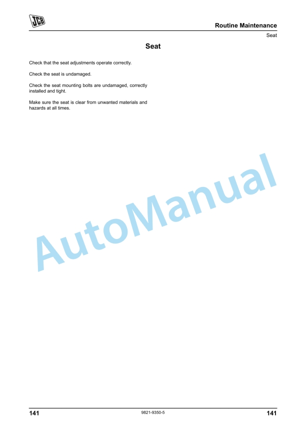 JCB 406 (2504M Tier 3), 407, 409 (2504TCR Tier 4) KOHLER Engine Operator Manual 9821-9350 3 JCB 406 (2504M Tier 3), 407, 409 (2504TCR Tier 4) KOHLER Engine Operator Manual 9821-9350 - Image 3