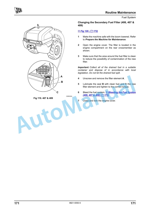 JCB 406 (2504M Tier 3), 407, 409 (2504TCR Tier 4) KOHLER Engine Operator Manual 9821-9350 5 JCB 406 (2504M Tier 3), 407, 409 (2504TCR Tier 4) KOHLER Engine Operator Manual 9821-9350 - Image 5