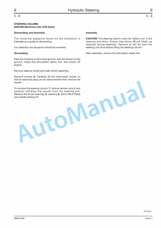 JCB 406, 407, 408, 409 Service Manual 9803-4200 4 JCB 406, 407, 408, 409 Service Manual 9803-4200 - Image 4