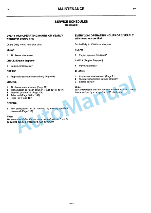 JCB 406, 408 Operator Handbook 9801-7680 2 JCB 406, 408 Operator Handbook 9801-7680-2