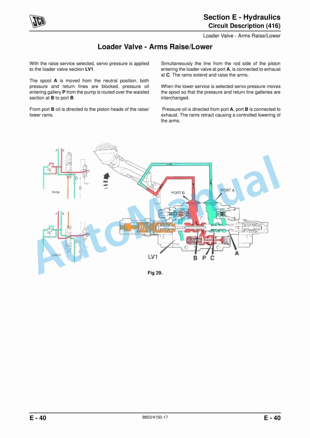 JCB 411, 416 Wheeled Loading Shovel Service Manual 9803-4150 3 JCB 411, 416 Wheeled Loading Shovel Service Manual 9803-4150 - Image 3
